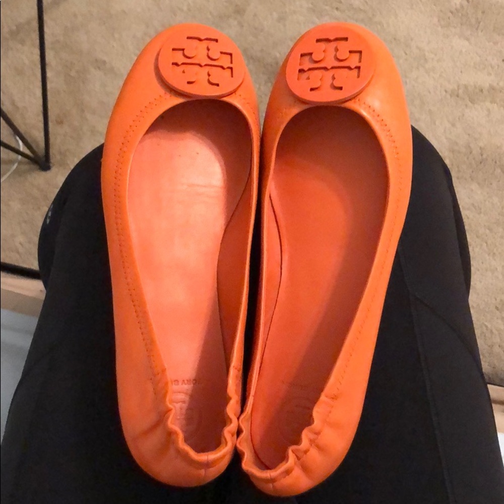 Tory Burch Orange Flats